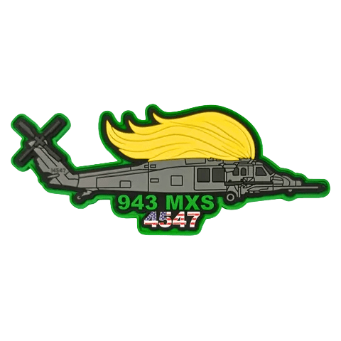 4547 Trump HH-60W 943 MXS PVC Patch - Afterburn Art – Badass Patches