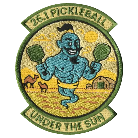 26.1 Pickleball Genie Embroidered Patch - Badass Patches