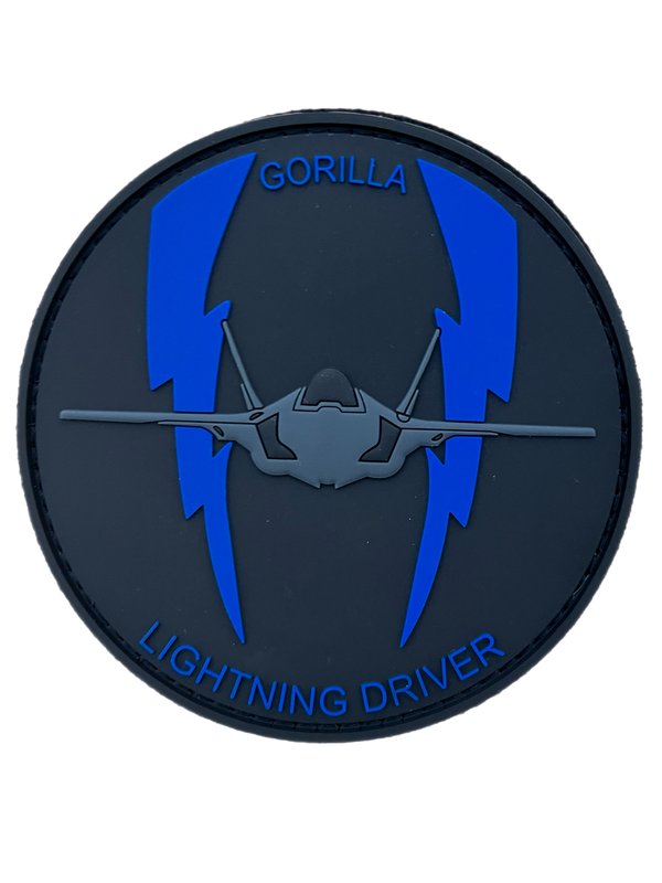 F-35 58th FS Gorilla Lighting Driver PVC Badass Patch