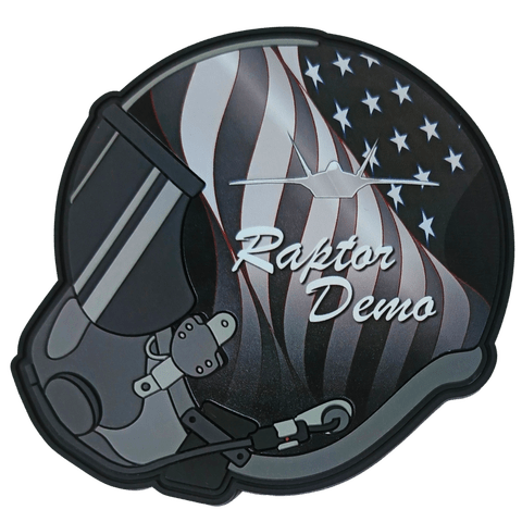 F-22 Raptor Demo Helmet PVC Patch - Kyle Ruby – Badass Patches