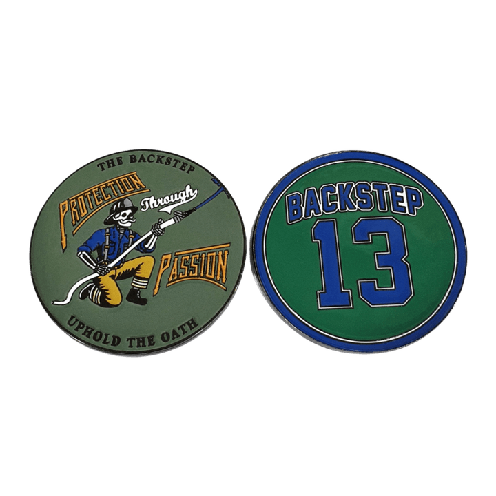 The Backstep Round Challenge Coin – Badass Patches