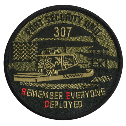 USCG PORT SECURITY UNIT 307 Embroidered Patch - Badass Patches